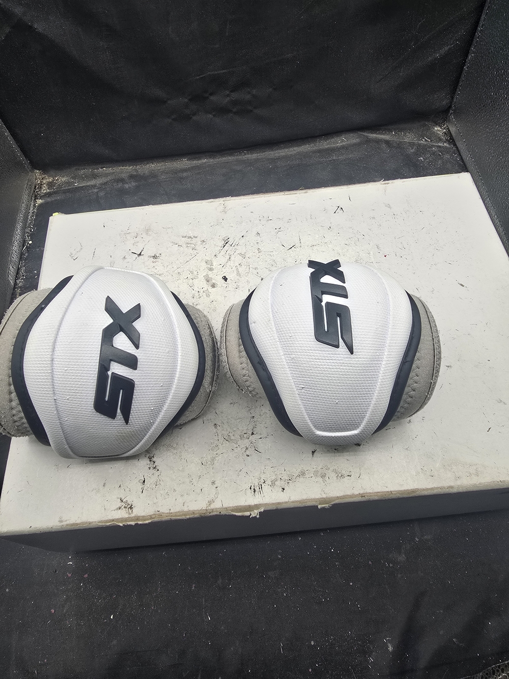 STX Kids White Protective Elbow Pads - Pair